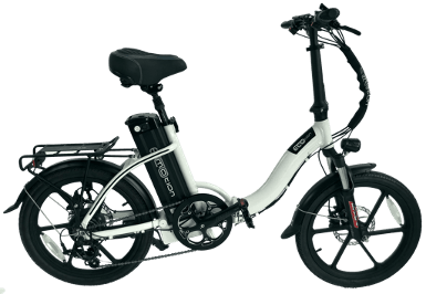 Eco Motion a bicycle is parked next to a motorcycle